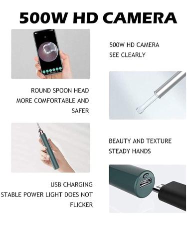 KouRy Portable Ear Cleaner with Camera - 1080P FHD Ear Wax Removal Tool for Kids & Adults Wireless Ear Cleaning Endoscope with LED Light - Buy Online on GoSupps.com