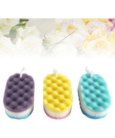 Healifty Bath Sponge Set - 3PCS Exfoliating Peeling Scrubber for Smooth Skin | International Shipping - Buy Online on GoSupps.com