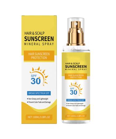 G n rique Hair Sunscreen 100 ml SPF 30 Long-Lasting Protection Waterproof with Body Sunblock UV Defense for Hair Non-Greasy Sweat Resistant Outdoor Sun Care Beach Running and Hiking