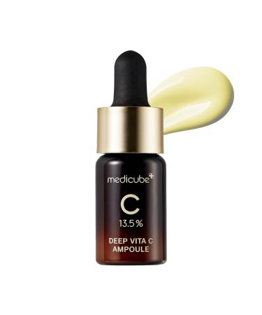 Medicube Deep Vita C Serum || 13.5% Pure Vitamin C helps reduce the appearance of hyperpigmentation  dark spots  and blemishes | Enhance skin radiance by inhibiting production of visible melanin pigment | 12 self-tests c...