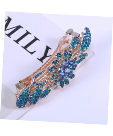 minkissy 1pc Rhinestone Hair Clips Bridal Hair Clip Rhinestone Barrettes Crystal Hair Clips Rhinestone Hair Barrette Women Hair Clips Flower Hair Clip Bride Spring Ponytail - Buy Online on GoSupps.com