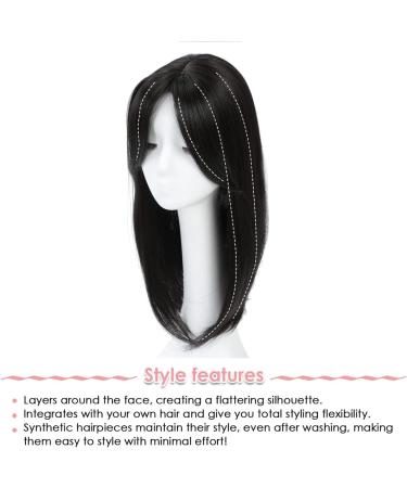 18 Hair Topper for Thinning Hair - Women's Hair Piece for Volume | Natural Straight, Super Soft, Real Hair Look - 6.5X6.5 Size - Natural Black - Buy Online on GoSupps.com