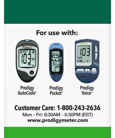 PRODIGY No Coding Blood Glucose Test Strips Box of 50 Strips - Buy Online on GoSupps.com