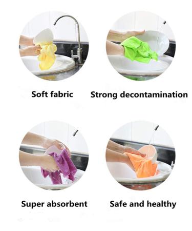 Yslon Rubber Cleaning Gloves & Cloth - Waterproof Reusable King Dishwashing Gloves (Red M) - 2 Pack - Buy Online on GoSupps.com