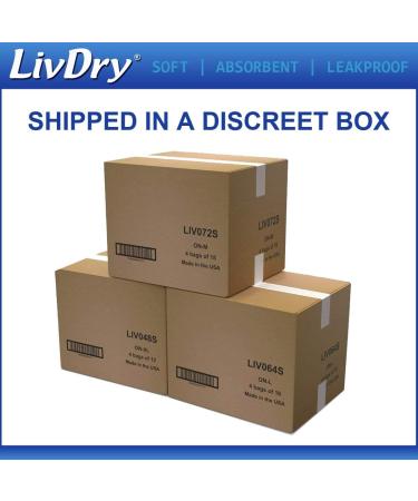 LivDry Incontinence Pad Insert for Men and Women - Hyper 2000 (20 Count) | Extra Absorbency & Odor Control - Buy Online on GoSupps.com
