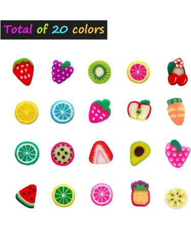 12,000 Pcs Fruit Slices Nail Art DIY Kit - 20 Styles for 3D Polymer & Cellphone Decorations - Buy Online on GoSupps.com