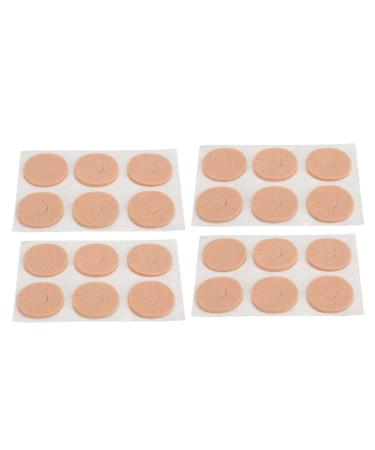 Felt Corn Pads Pain Relief 24pcs Flexible Skin Color Felt Callus Cushions for Heel