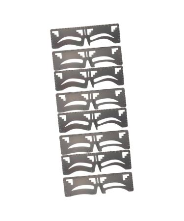 Beavorty 8 Pcs Eyebrow Ruler Eyebrow Shaping Template Fake Eyebrow Shaping Stencil Labeling Eyebrow Trimming