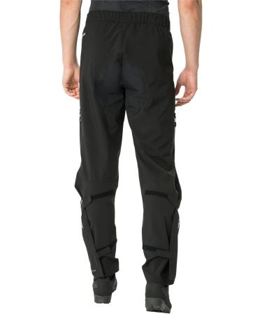 Vaude Men's Moab Rain Pants - Black | Lightweight Waterproof Hiking Trousers for Outdoor Adventures - Buy Online on GoSupps.com
