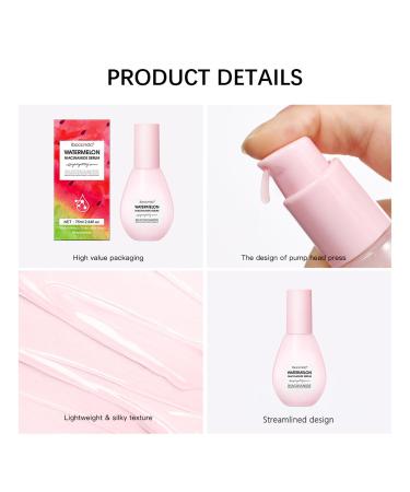 Mysense Watermelon Niacinamide Serum - Brightening Facial Serum for Glowing Skin Smoothness & Makeup Primer (75ml - Buy Online on GoSupps.com