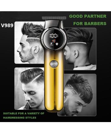 Pro Hair Clipper Professional Gradient Hair Clipper Digital Display Haircut Clipper Shaving Head Engraving Electric Trimmer for Men - Buy Online on GoSupps.com
