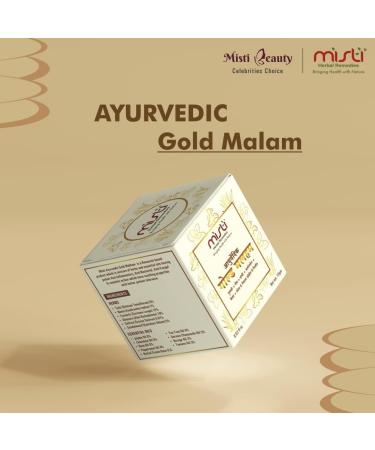 Ayurvedic Gold Malam for Itching, Ringworms, Eczema, Stretch Marks, Crack Heels | Basil, Aloe Vera, Turmeric, Saffron, Chandan & Natural Oils - Buy Online on GoSupps.com