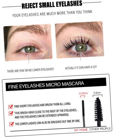 Beavorty Extra Fine Mascara Waterproof Eyelash Mascara Waterproof Mascara Women Mascara : 1 g (Pack of 1) Assorted Color - Buy Online on GoSupps.com