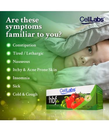 CellLabs HBF Detox Vegetable Drink (20 Sachets) Support Health & Beauty Support Healthy Digestive System Promotes Natural Detoxification 29 Fruits & Vegetables with Active Enzyme High Fiber - Buy Online on GoSupps.com