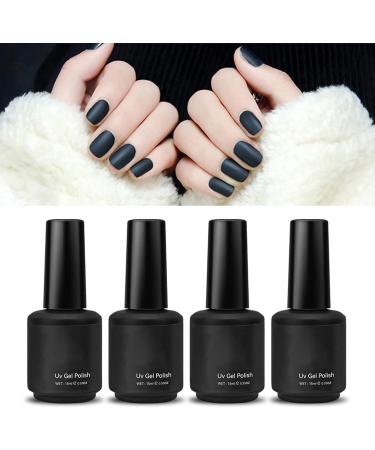 4pcs Gel Nail Polish Set with Base & Top Coat - Long-Lasting, Matte Finish - Ideal for Beginners & Professionals - Home or Salon Use - Buy Online on GoSupps.com
