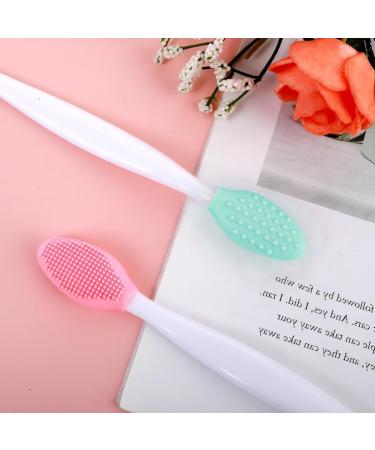 SculptZen 2 Pcs Soft Silicone Exfoliating Lip Scrub Brush Double Sided Cleaning Nose Blackhead Lip Brush Deep Cleansing Lip and Nose Brush Tool Portable Small Lip Brush for Home Travel - Buy Online on GoSupps.com