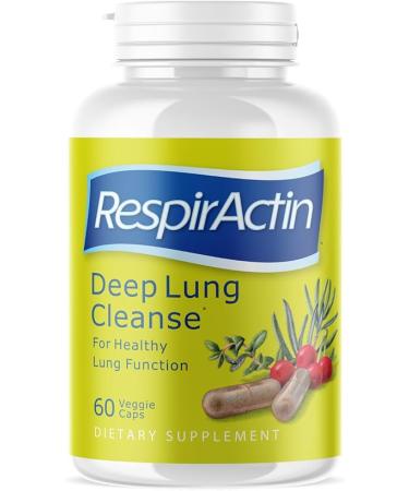 Deep Lung Cleanse 60 Veggie Caps - Herbal Respiratory Supplements for Clearer Breathing | Respiratory System Support