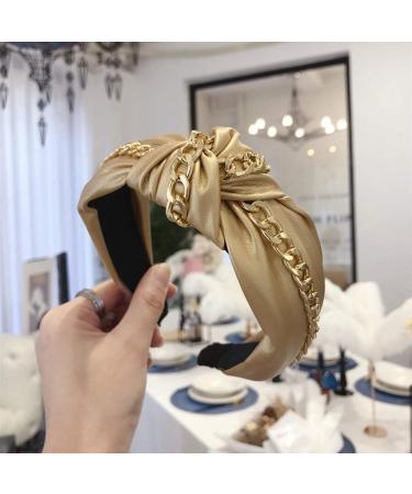 MNBD Fashion Headwrap - Vintage Sweet Women's PU Leather Bowknot Headband Hair Hoop in Black | Stylish & Trendy International Shipping - Buy Online on GoSupps.com