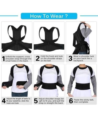 Adjustable Scoliosis Posture Corrector Full Back Support Corset for Men Women Shoulder Neck Clavicle Spine Support Lumbar Support L - Buy Online on GoSupps.com