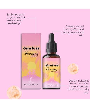  Mimoqk Tanning Drops Body Tanning Oil for Outdoor Sun 60mL Travel Size Gradual Tanner Hydrating Long-Lasting Formula for Face Daily Use Beach Indoor Fitness - Buy Online on GoSupps.com