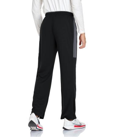 SPOSULEI Men's Zipper Pocket Sweatpants for Jogging, Gym, Running - Small Black - Buy Online on GoSupps.com