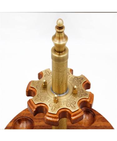 Handmade Pipe Rack-8 Pipes-made of Copper + Pineapple Grid Wood Can Be Rotated 360 Degrees Pipe Accessories - Buy Online on GoSupps.com