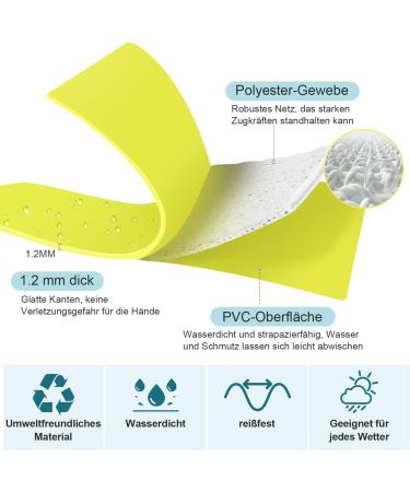 X XBen Waterproof Dog Tow Lines - 3m to 30m Rubberized Training Leashes with Lockable Carabiner | Neon Yellow for Small to Medium Dogs - Buy Online on GoSupps.com