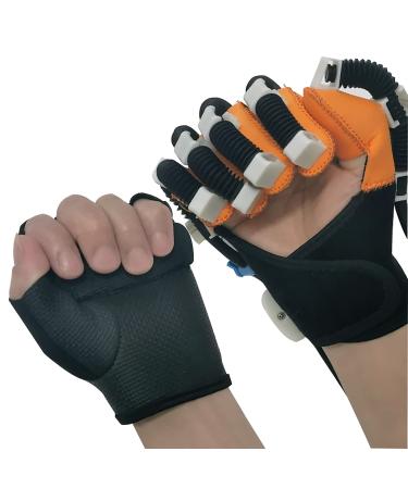 ZZBB Rehabilitation Gloves Stroke Hand Splint Rehabilitation Robot Gloves Rehabilitation Training Equipment Troke Hemiplegia Finger Wrist Training Equipment Left Large