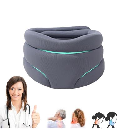 Cervicorrect neck bandage-collar against snoring soft foam neck bandage for sleeping anti-snoring neck bandage cervicorrect neck bandage supports kinn (gray)
