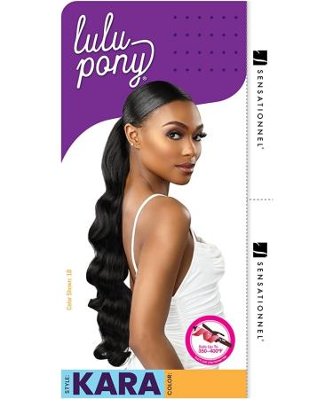 Sensationnel Lulu Pony Synthetic Ponytail - KARA (Color:1 Jet Black) - Buy Online on GoSupps.com