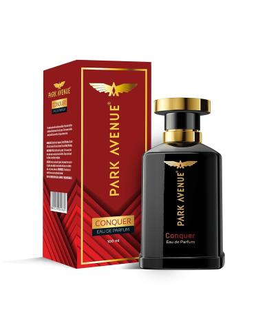 Park Avenue Conquer Eau De Parfum Men 100Ml Long Lasting Perfume Spray For Men Premium Luxury Fragrance Scent Aromatic Blend Of Woody & Spicy Fragrance Suitable For Every Occasion