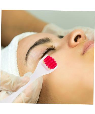 Silicone Face Roller - Portable Facial Massager Beauty Tool for Stunning Skin | Red 13.5x3x1.2CM - Buy Online on GoSupps.com