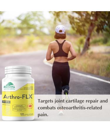 Provita Arthro-FLX Forte: Optimal Joint Health Support - Relief from Osteoarthritis & Joint Pain Improves Mobility (120 Capsules) - Buy Online on GoSupps.com