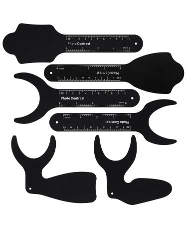 Annhua Dental Contraster Intraoral Photographic, 6 PCS Dental Photo Contrast Kit Palatal Intraoral Photography Kit Black Background Board for Dental Clinic, Lab - Autoclavable