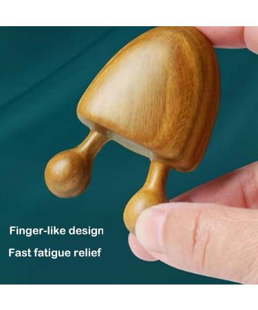 Sandalwood Natural Facial Massager Eye Massager Meridian Grooming Lymphatic Drainage Gua Sha Comb (A02) - Buy Online on GoSupps.com