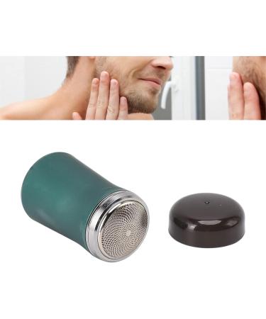 Mini Electric Beard Trimmer with 3 Rotating Heads - Portable Bathroom Tool (Green) - International Shipping Available - Buy Online on GoSupps.com