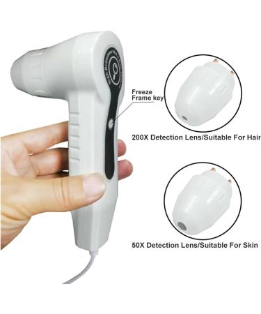 Professional 7 Inch Hair Follicle Oil Moisture Tester Scalp Detector Skin Analyzer Machine Facial Skin Hair Analyzer Machine - Buy Online on GoSupps.com