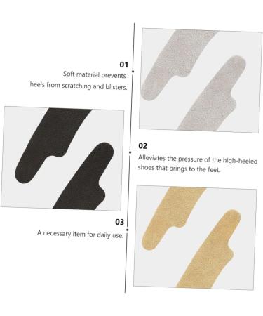 NOLITOY 12 Pairs Anti-Wear Foot Stickers | Silicone Heel Protectors for Too Big Shoes | Leather Insole & High Heel Pads - International Shipping Available - Buy Online on GoSupps.com