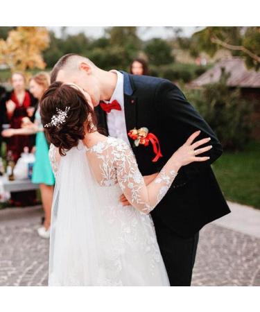 Rose Gold Crystal Bridal Hair Comb - Accer Pearl Wedding Hair Accessories for Women - Buy Online on GoSupps.com