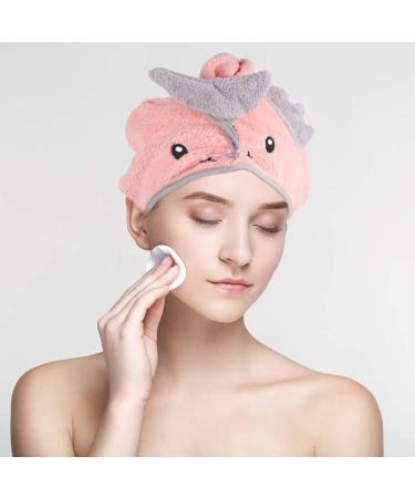 Minkissy Hair Towel Wrap Turban 3pcs | Fast Dry Microfiber Hair Towels for Women & Girls | Cartoon Hair Dry Caps - Buy Online on GoSupps.com