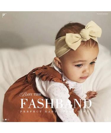 Shop Cute Nylon Knotted Hair Bands for Baby Girls | Soft Elastic Hair Accessories for Toddlers - Pack of 3 - Buy Online on GoSupps.com