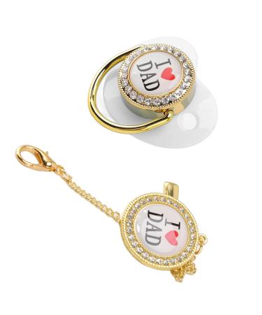 Rhinestone Design Silicone Baby Soother Pacifier | M Size | 6-18 Months | White - Buy Online on GoSupps.com