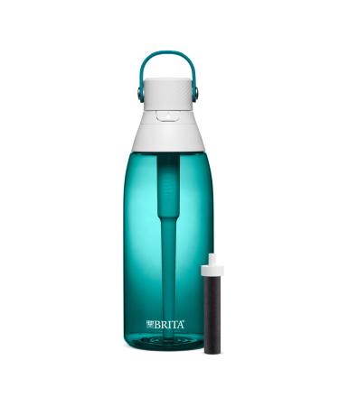 Brita Plastic Water Filter Bottle, 36 Ounce, Sea Glass, 1 Count 36 oz Sea Glass