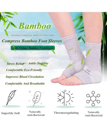 Beautybigbang Bamboo Compression Socks - Anti-Fatigue & Pain Relief for Neuropathy Ankle Swelling Better Circulation - 3 Pairs - Buy Online on GoSupps.com