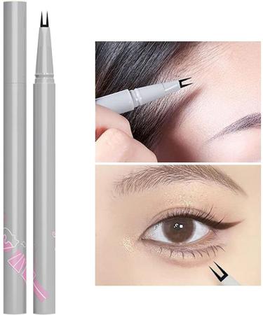 Double Tip Eyeliner | Double Tip Waterproof Eyeliner | Smudge Proof Double Tip Liquid Eye Liners For Women - Long Lasting Lower Eyelash Pencil Sweat Proof Gray and Black Claws - Buy Online on GoSupps.com