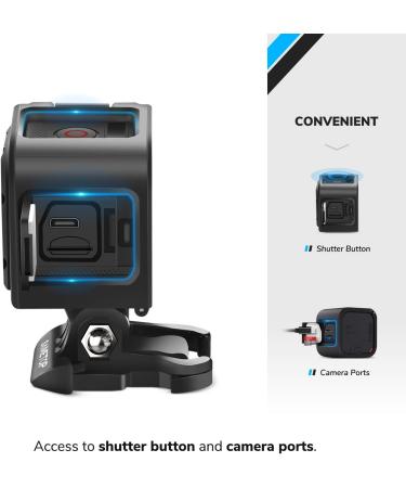 Sametop Frame Mount Housing Case for GoPro Hero 5/4/Session Cameras - Buy Online on GoSupps.com