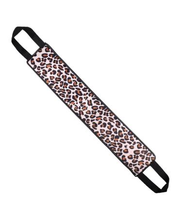 minkissy Leopard Pull Back Lotion Tan Mitt Applicator for Back Exfoliating Bath Rubbing Towel Sun Screen Protector for Face Tanning Oil Strip Back Applicator Band Self Tan Fiber Fritters