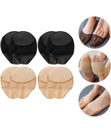 Buy EXCEART 4 Pairs Half Socks with Washable Metatarsal Pads - Breathable Forefoot Pads for Women - Reusable Silicone Toe Socks for Comfort & Support - International Shipping Available - Buy Online on GoSupps.com