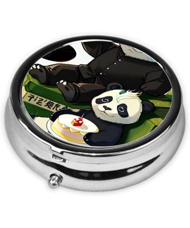 Buy Panda Father & Son Round Pill Box | 3 Compartment Travel Organizer | Portable Pill Storage for Travel - Buy Online on GoSupps.com