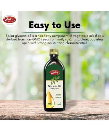 Zaika Glycerine Liquid 150ml - All-Natural & Organic Oil - Essential Oils - Buy Online on GoSupps.com